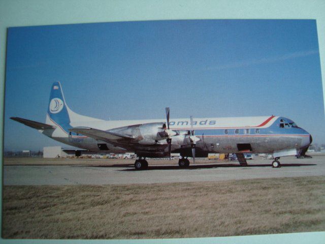 Cartoline postali: Nomads Lockheed L-188 N836E – Nuovo e nell'imballaggio originale da Thun venduto da Abigboss
