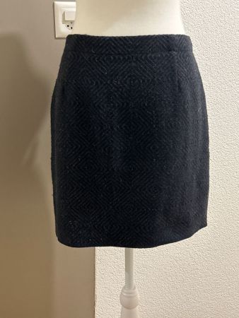 Wollrock schwarz mit Muster von OPUS  Gr.38