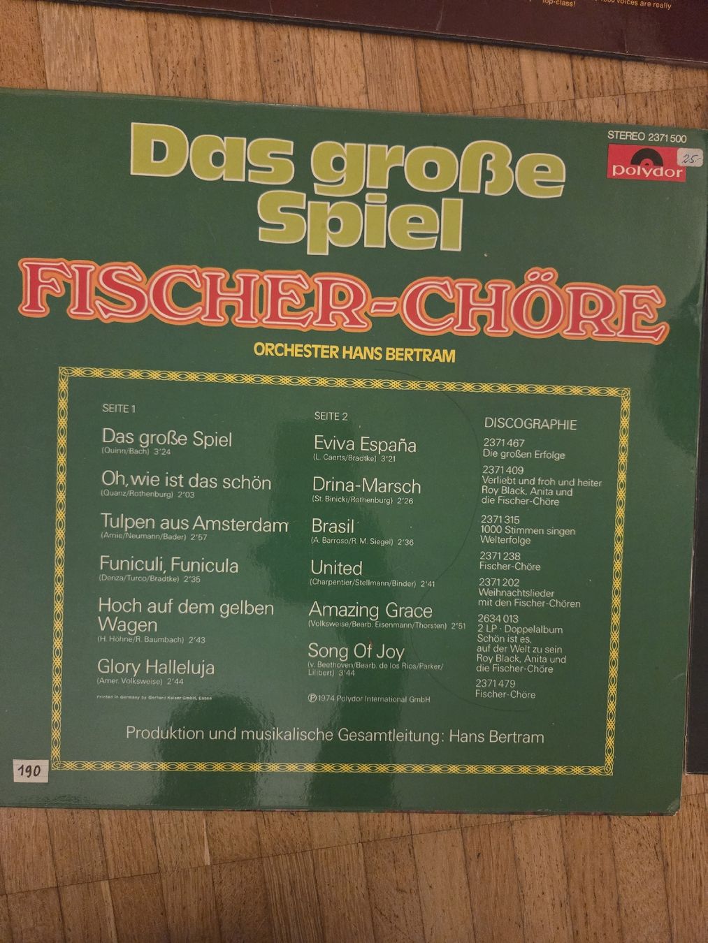Dischi in vinile: Fischer Chöre Schallplatten, 8 Stk – Usato da Jegenstorf venduto da AloeVera19 6
