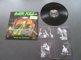 OVERKILL Under the Influence 1988 PROMO! Thrash Metal LP RAR