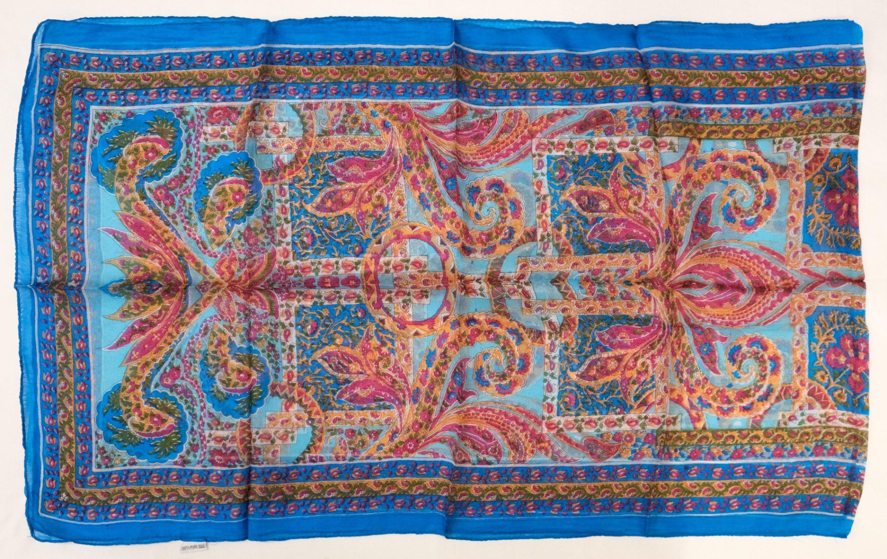 Foulard & Sciarpe: Indischer Schal aus 100% Seide – Nuovo (secondo la descrizione) da Zürich venduto da Masala-Oase 1