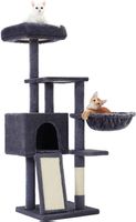 Kratzbaum Katzenbaum 135cm Höhle Korb Rampe mit Kippschutz