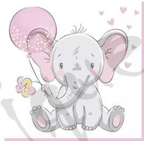 Serviette baby elephant (1529) 2Stk.