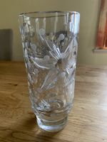 Schöne, schwere Vase Lausitzer Glas