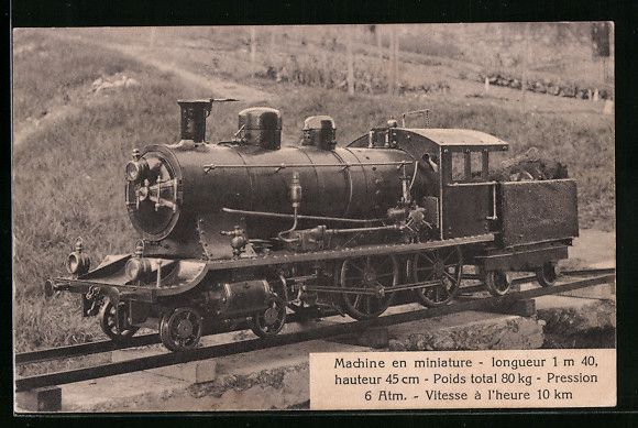 Ansichtskarten: Machine en miniature longueur 1m 40, hau – Gebraucht aus Berlin von bartko-reher