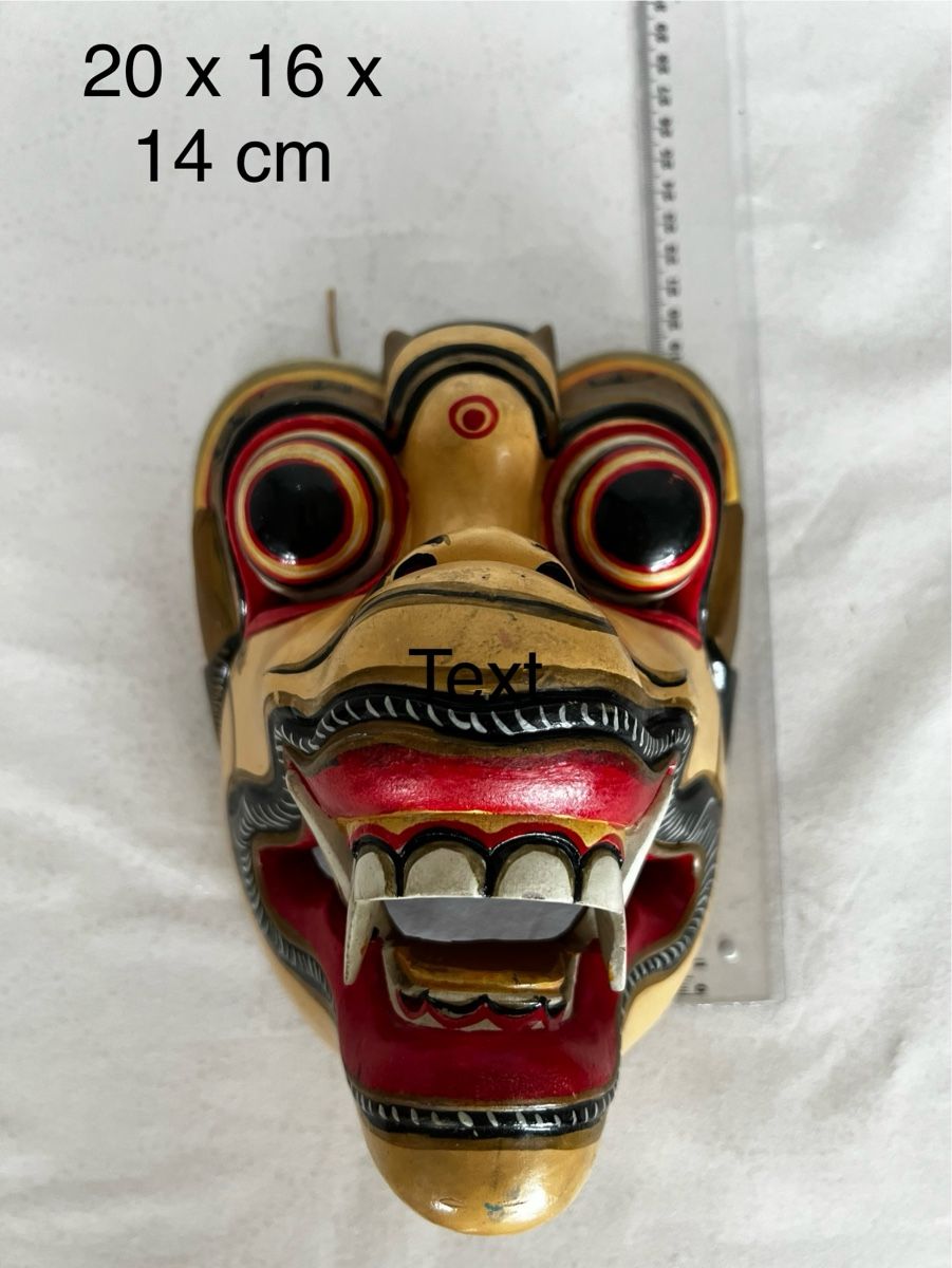 Masques: Vintage  Maske, handgeschnitzt, Sammlerstück – D'occasion à Moehlin par Balirain 8