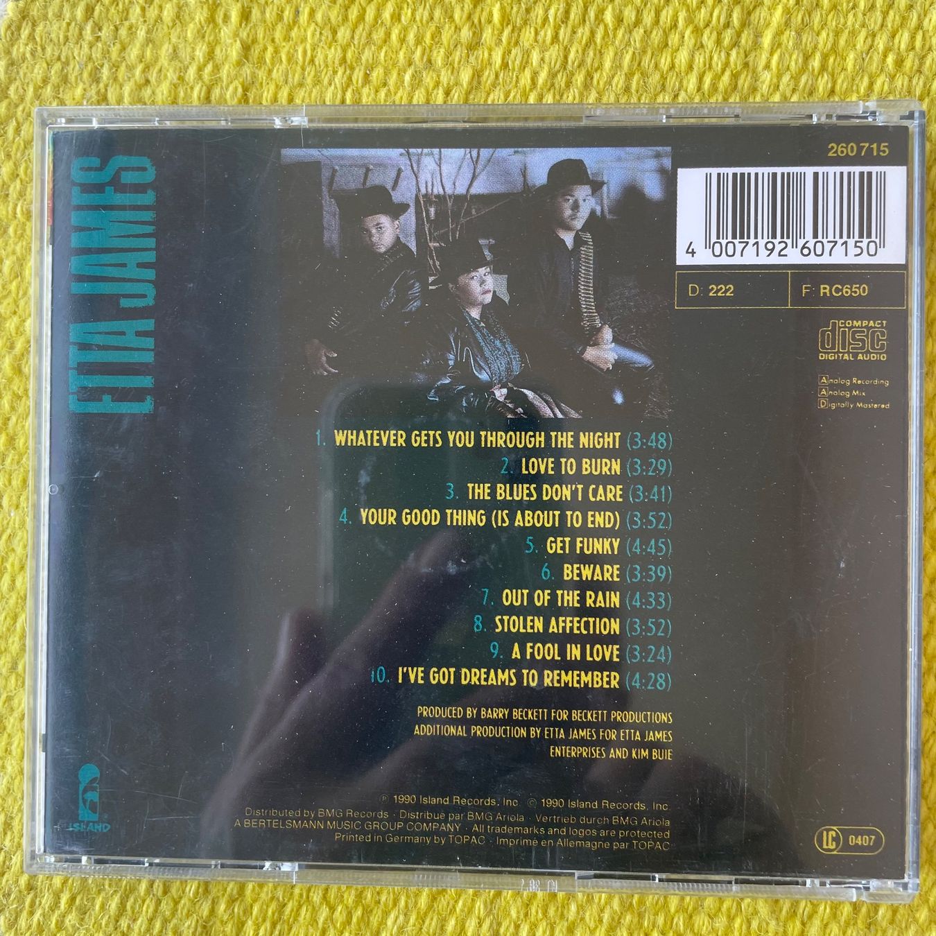 CD: ETTA JAMES-STICKIN TO MY GUNS – Usato da Rorschacherberg venduto da CD-Roli 1