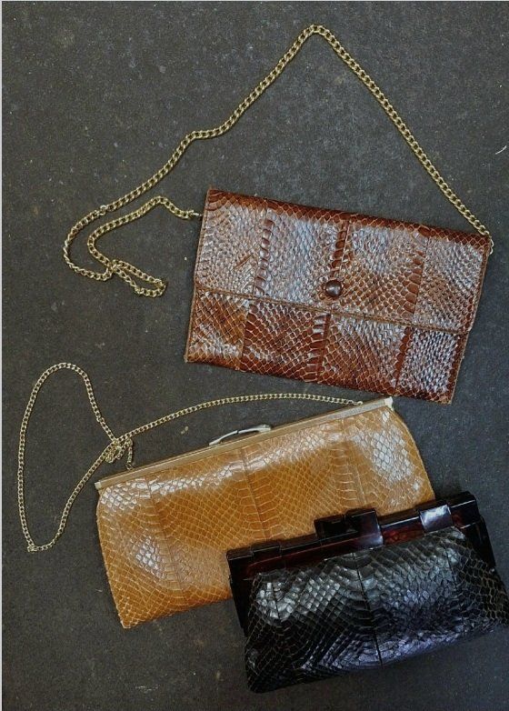 Taschen: 3xantike, Vintage Taschen Schlangenleder – Gebraucht aus Emmenbrücke von abu_9mj8 3