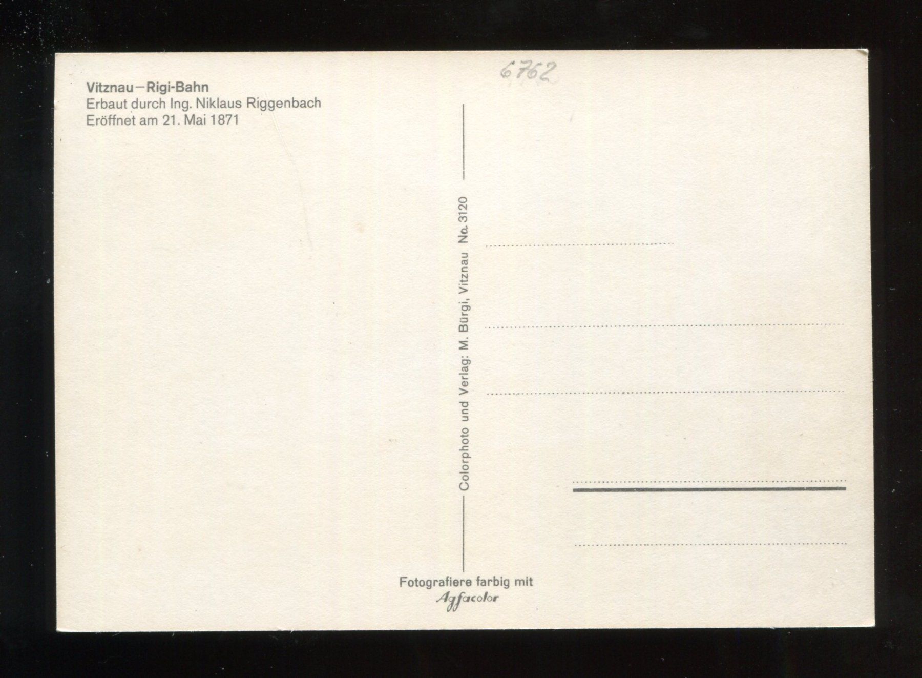 Cartes postales: Vitznau-Rigi-Bahn – D'occasion à Aarau par Elmaar41 1