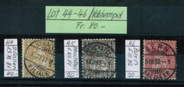 Si.Helvetia - Nr.44-46 - Vollstempel
