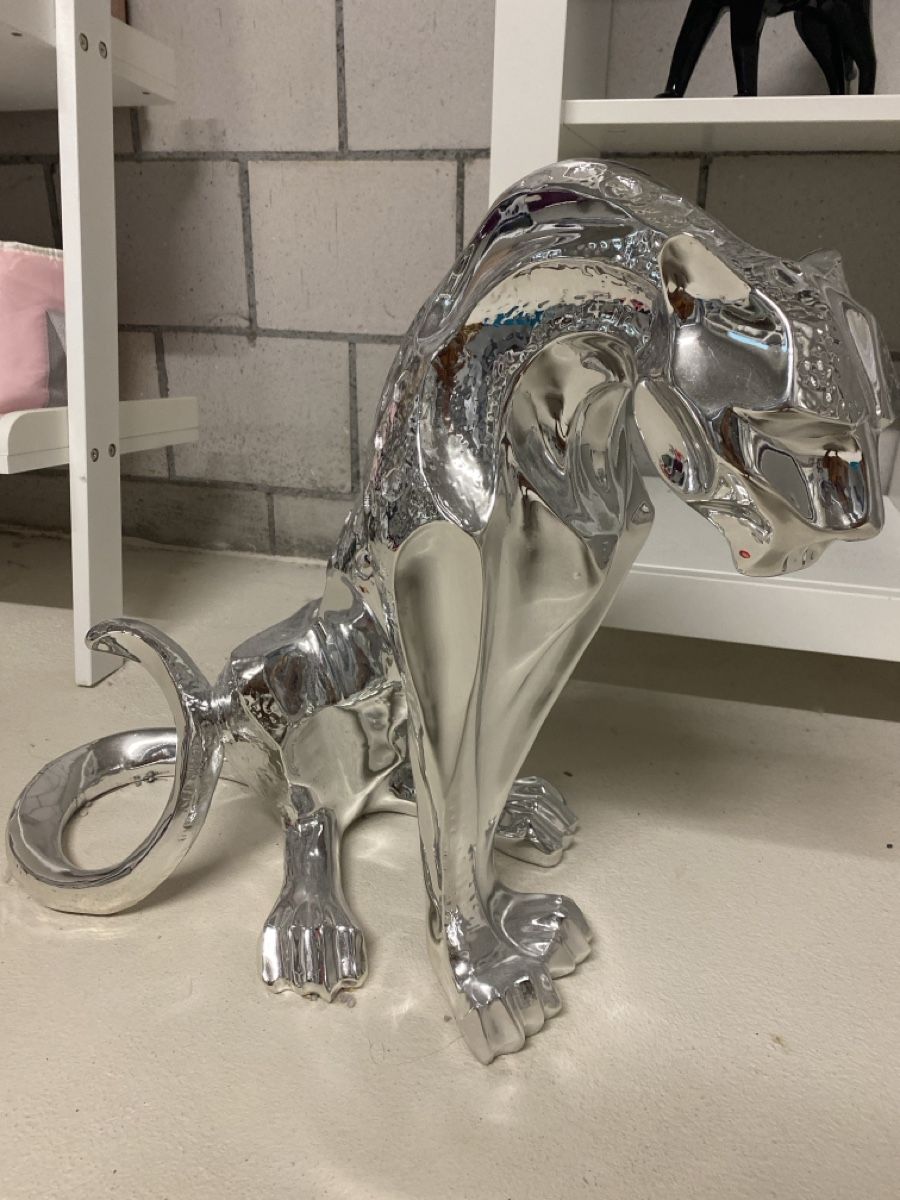 Sculture & Statue: Eleganter Panther Silber – Nuovo (secondo la descrizione) da Wolfwil venduto da ISAsShop