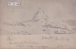 Zermatt  VS  -    Matterhorn - Cervin  /  Photo-AK   um 1899