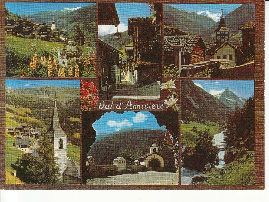 Cartoline postali: Val d' Anniviers ca. 1980 – Usato da Bürglen TG venduto da StampGraf