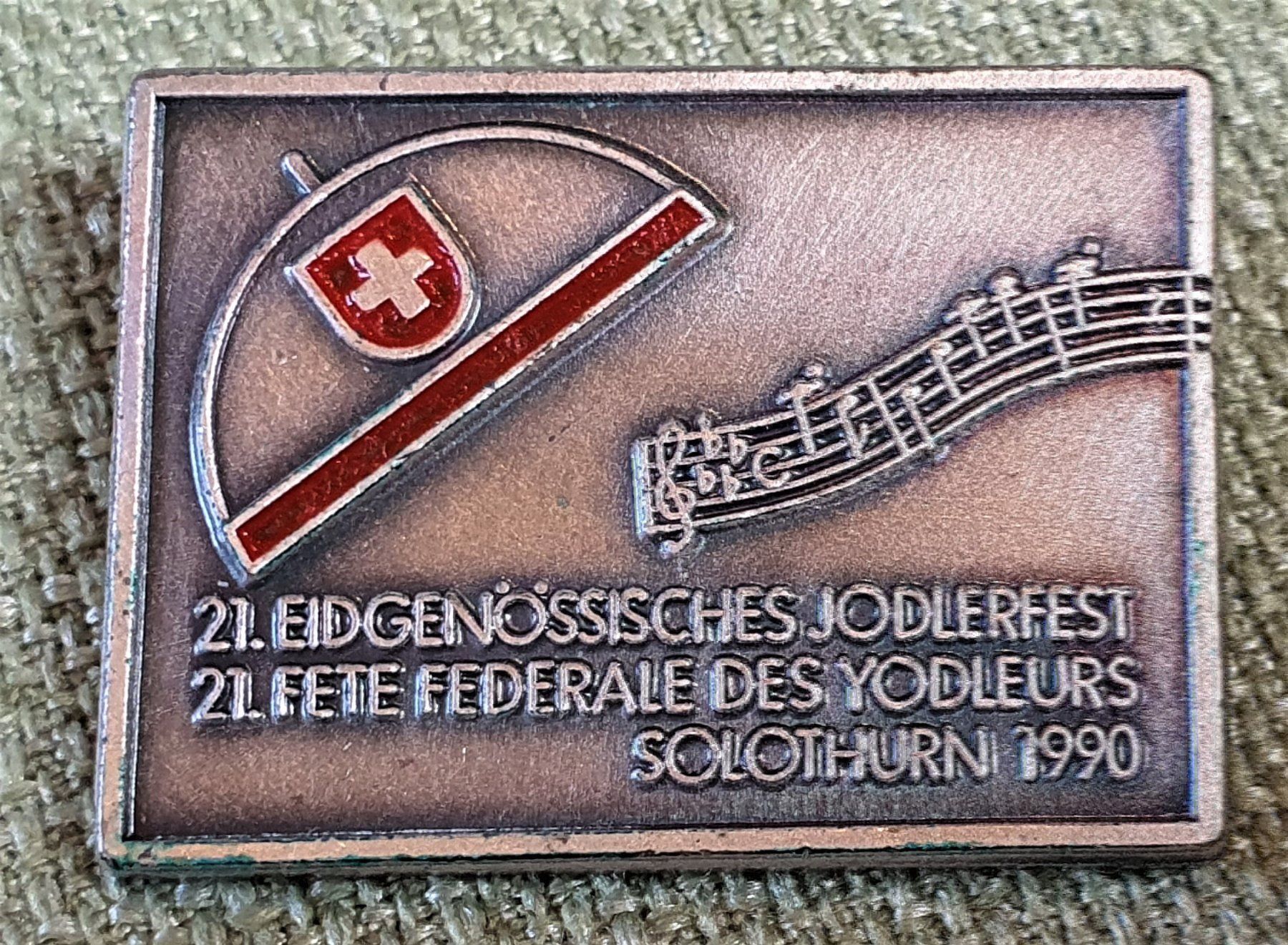 Alle Briefmarken: D359  Jodlerfest Yodleurs Solothurn 1990 – Gebraucht aus Reinach BL von Boston-Verkauf