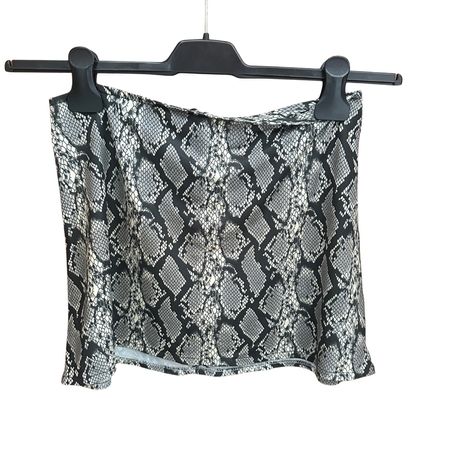 Vintage Y2K Punk Rave Alt Summer Mini Snake Pattern Skirt S