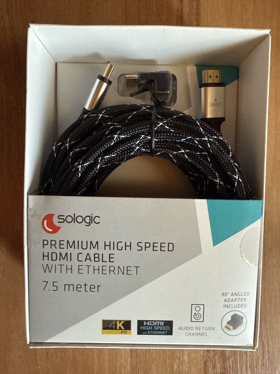 Kabel: HDMI Kabel 7.5m #2 Sologic mit Winkeladapter 4K Neu – Neu (gemäss Beschreibung) aus St. Gallen von mai_2lcj