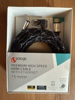 HDMI Kabel 7.5m #2 Sologic mit Winkeladapter 4K Neu