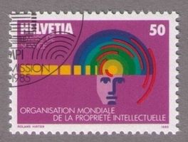 1985_D Xll 5_Dienstmarken OMPI_GEISTIGES EIGENTUM_Kopf_ET !