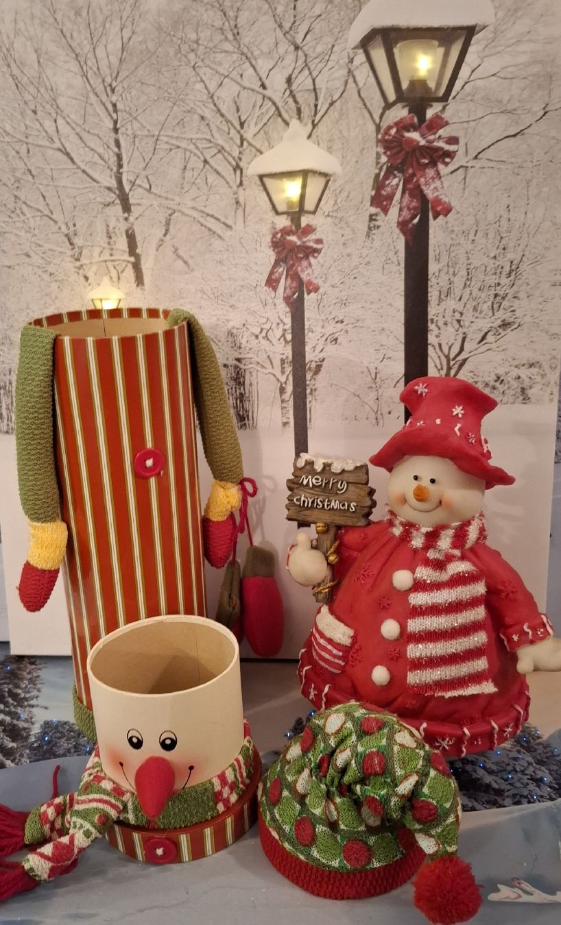 Alle Dekorationen: FLASCHENGESCHENKBOX MIT SCHNEEMANN – Neu (gemäss Beschreibung) aus Gretzenbach von schibaya 1