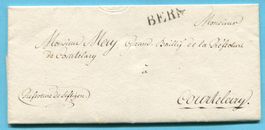 Faltbrief von Bern nach Courtelary 1816