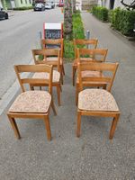 6 Holzstühle, Vintage Design, aus 1930.....