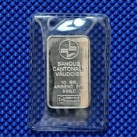 10 Grammes Argent 999 Banque Cantonale Vaudoise