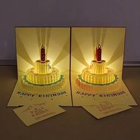3D Geburtstagskarte mit Licht & Musik