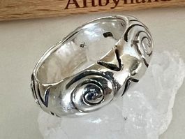 Silberschmiede Bandring 925 keltisch tribal 12g massiv