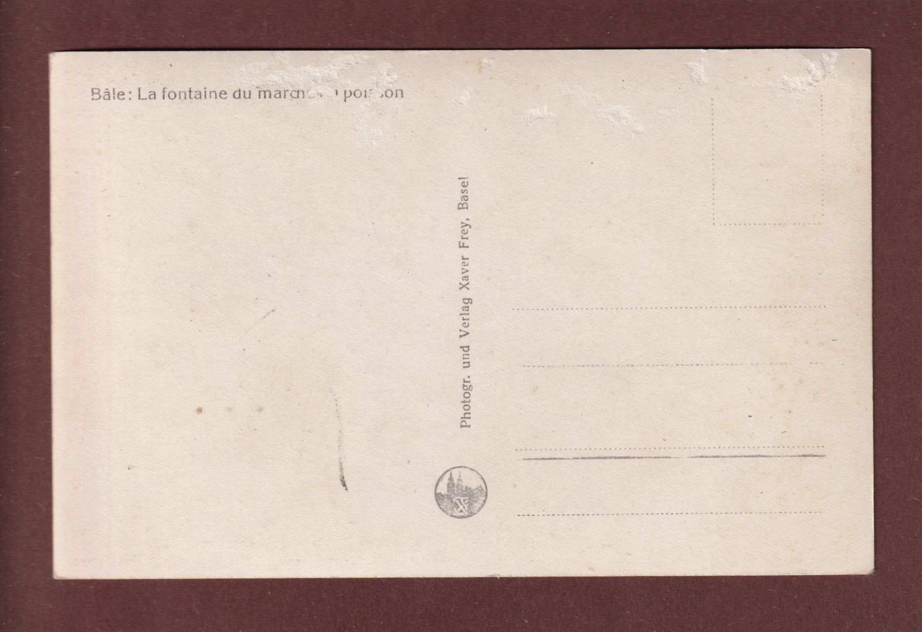 Cartoline postali: BASEL - Fischmarktbrunnen - Leute – Usato da Pully venduto da nicecards 1