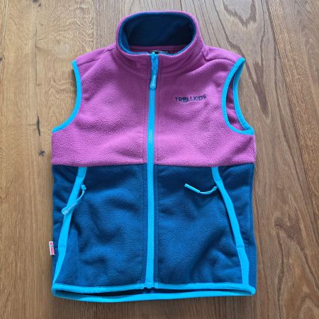 Trollkids Fleeceweste Gilet mehrfarbig Grösse 116 wie neu