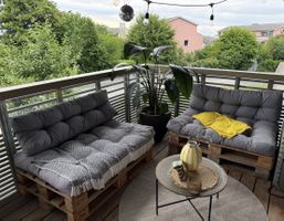 Holzpalette inkl. Kissen
