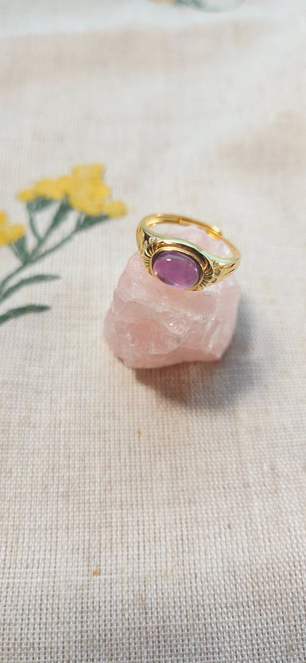 Anelli: NEW - S925 Amethyst Ring (Adjustable) – Nuovo (secondo la descrizione) da Zürich venduto da cin_wcf6 4