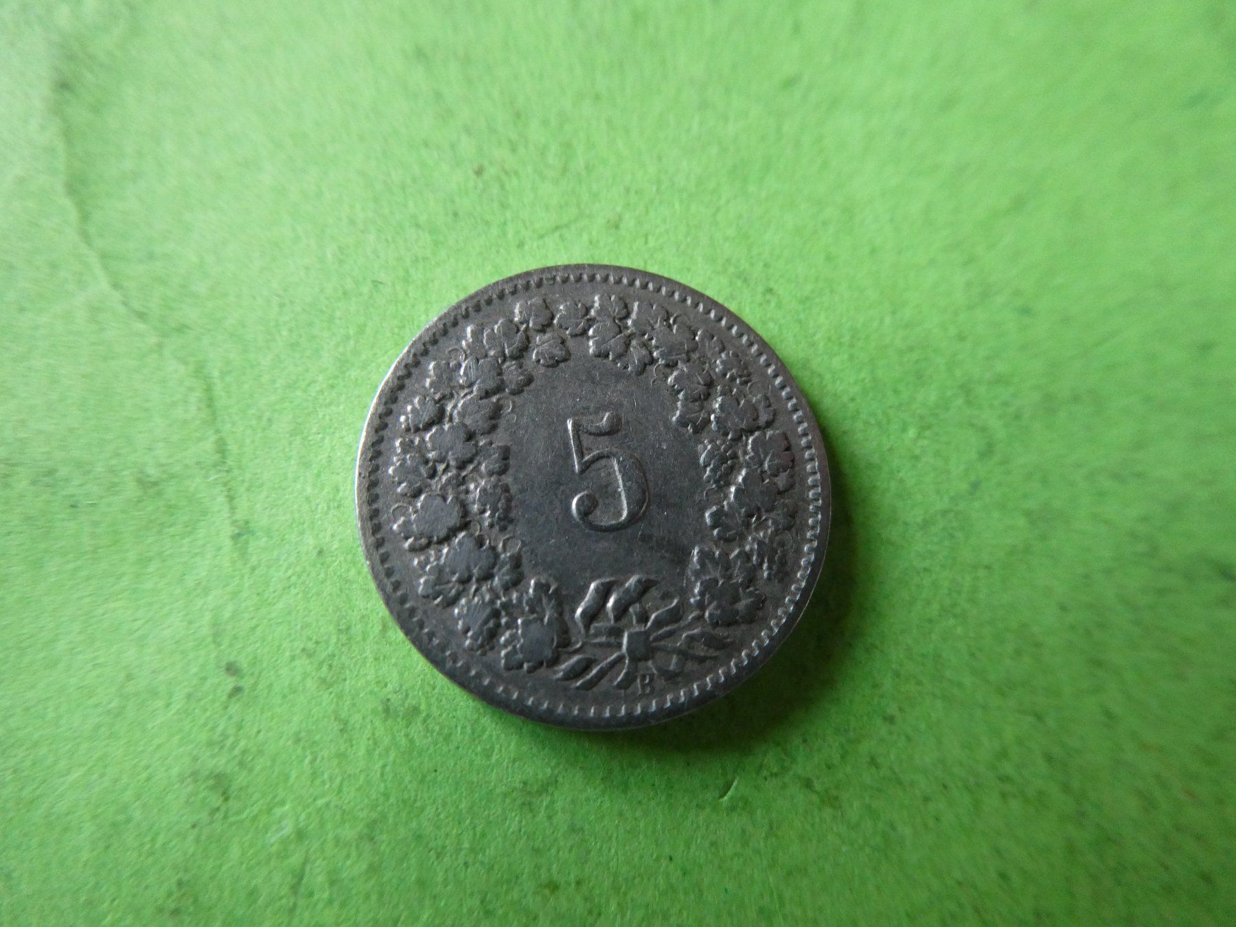 Toutes les monnaies: Schweiz 1909,  5 Rappen – D'occasion à Hinterforst par rohusri 1