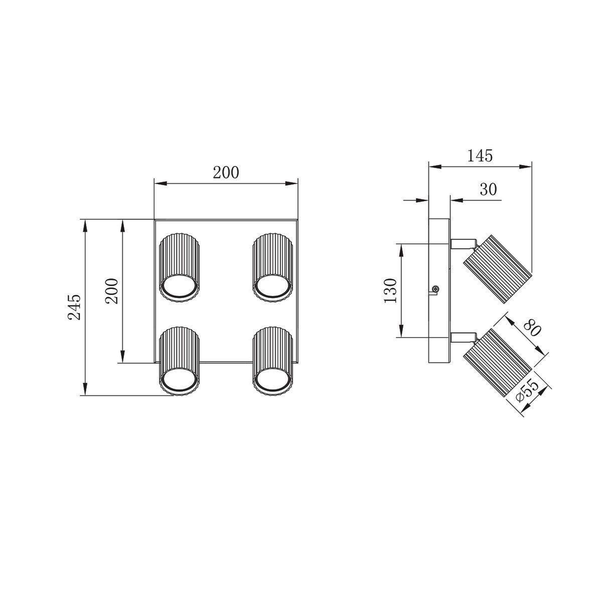 Lampade: Strahler, 4er, 20 cm x 20 cm – Nuovo (secondo la descrizione) da Kreuzlingen venduto da Smart-Light 4