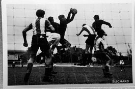 Suchard Sammelkarte, Fotokarte (6x9 cm) - Fussball