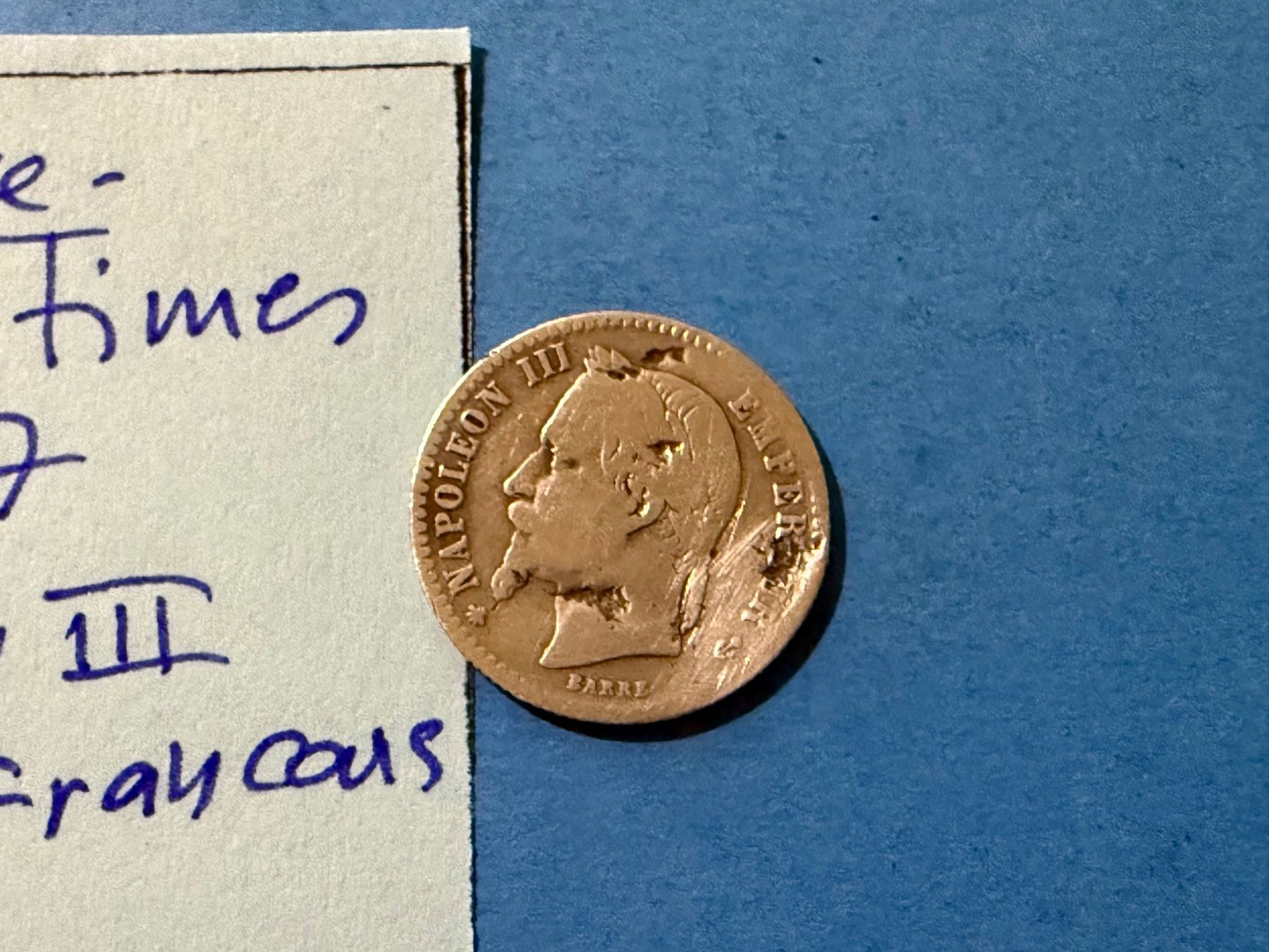 Tutti le monete: FRANCE : 50 CENTIMES 1867 - Napoléon III – Usato da genève venduto da GEnumist 2