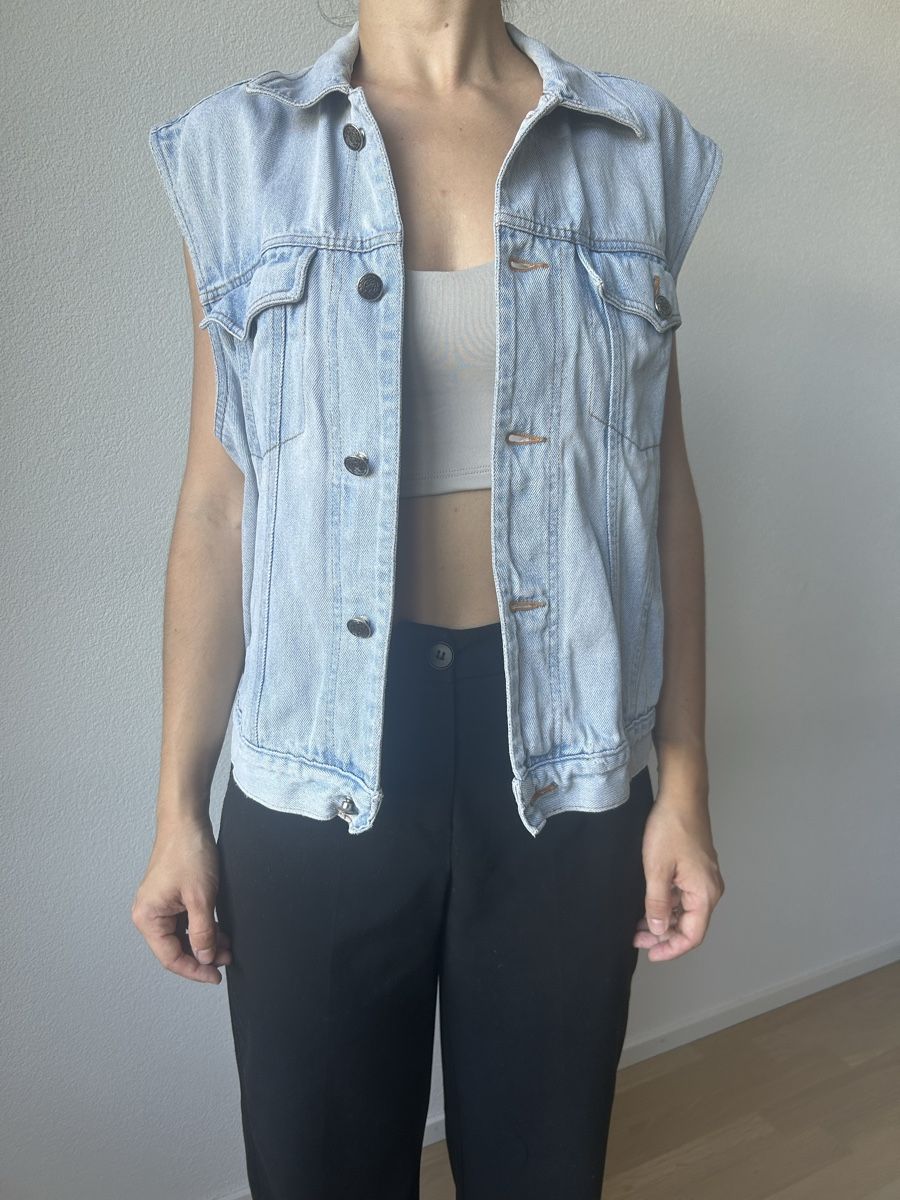 Gilet & Giacche: VINTAGE Jeans Weste hellblau – Usato da Zürich venduto da JN-MZ67676767