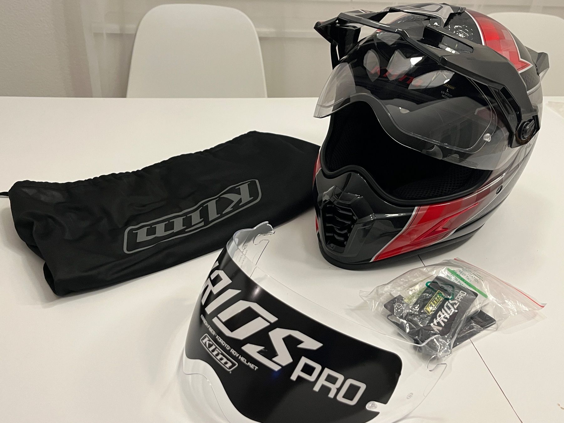 Klim Caschi & visiere: Klim Krios Pro Helm schwarz rot Grösse L – Usato da Uster venduto da hsh9