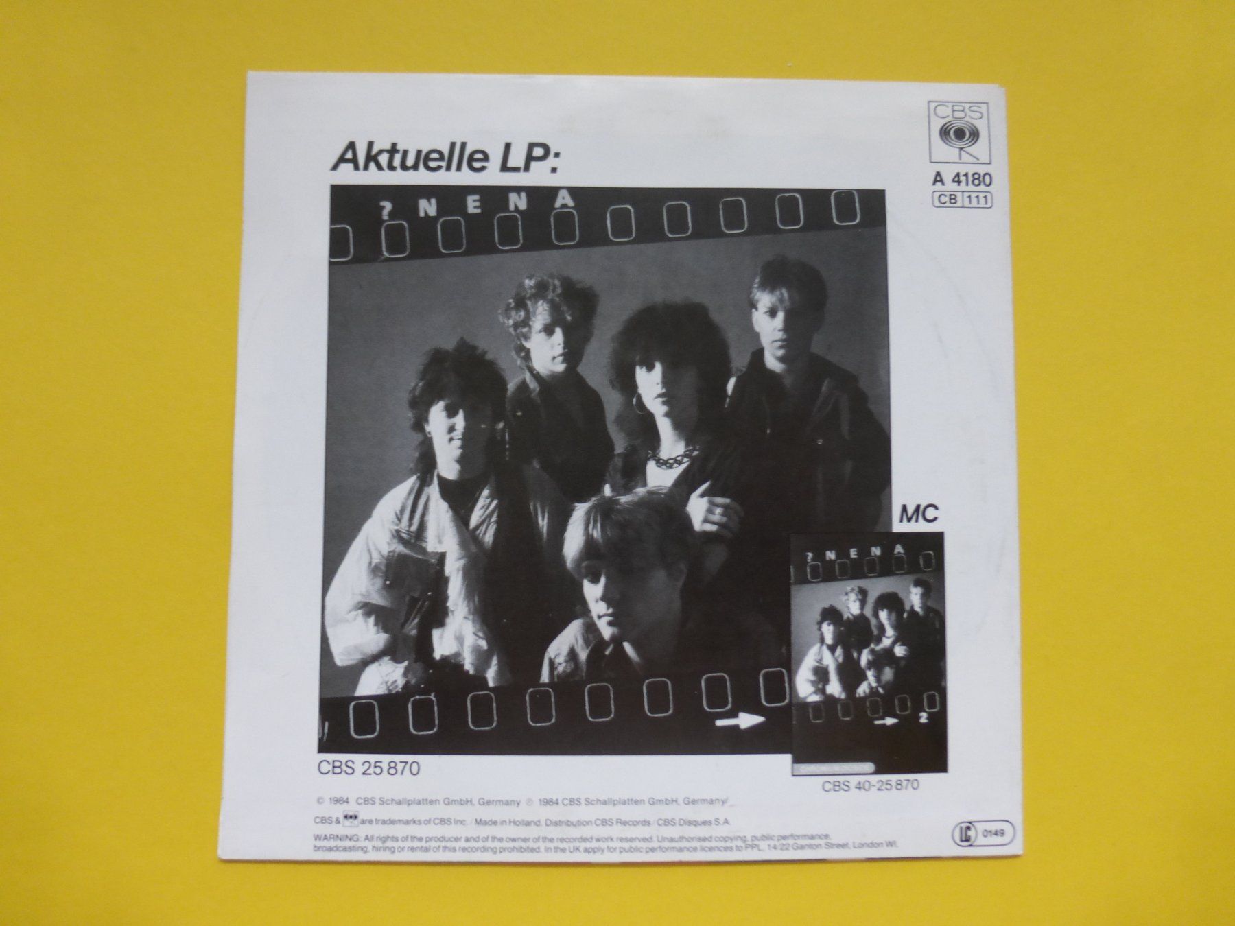 Dischi in vinile: Nena – Rette Mich – Usato da Zürich venduto da Swiss57 1
