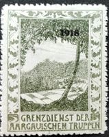 Aargauische Truppen, Aufdr, 1.WK, Wi 4.Div 36