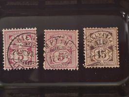 CH 1882-1899 VARIETA' Farbtöne ZIFFERMUSTER