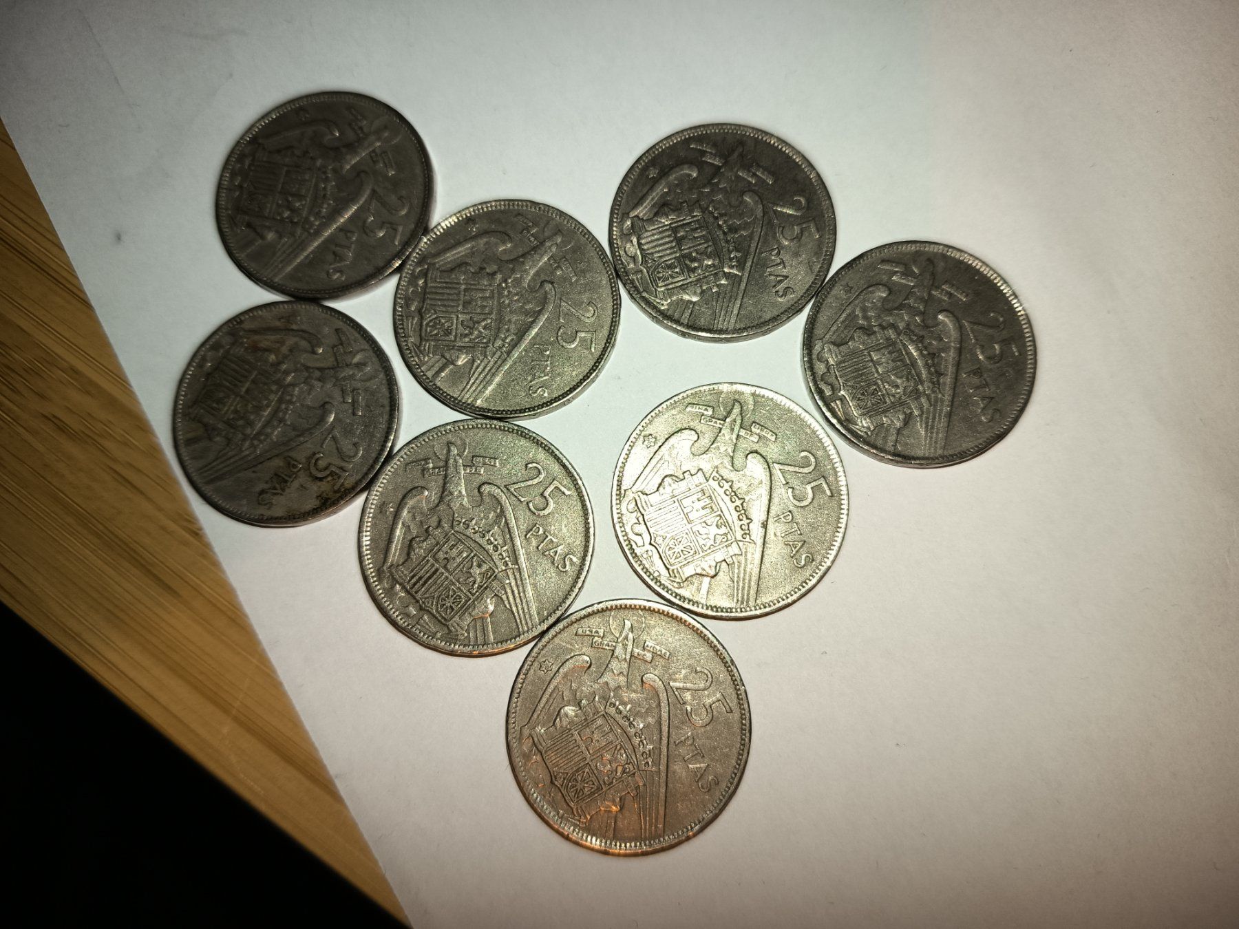 Tutti le monete: 25 pesetas 1957 spanien   grip Nr54 – Usato da Wattwil venduto da LuckyLegoandCoins 4