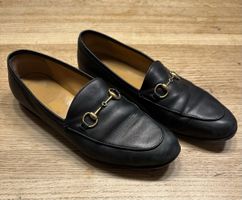 Gucci Loafers Gr. 39 Schwarz Leder Zeitloser Klassiker