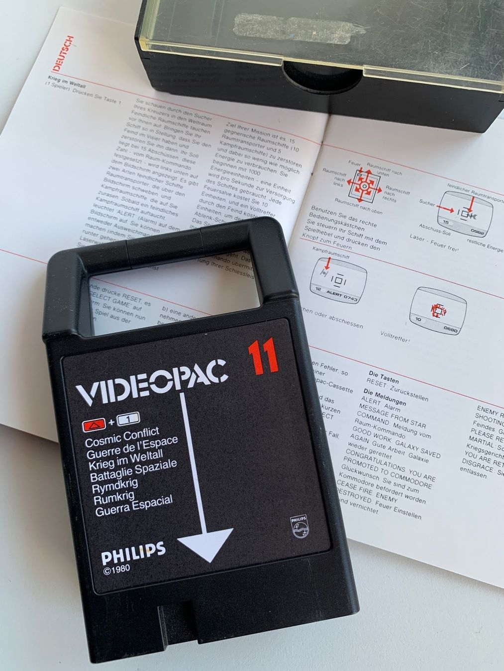 Spiele: Philips Videopac: 11 - Krieg im Weltall – Gebraucht aus Kaiseraugst von Marsupower 1