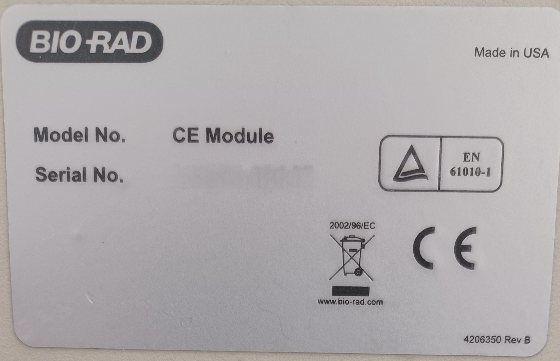 Accessori da laboratorio: Bio-Rad CE module Capacitance extender – Difettoso da Niederdorf venduto da LeptonAG_Labor 6