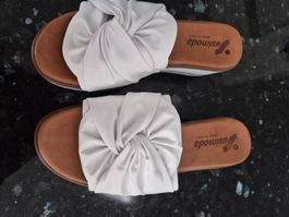 Pantolette weiss, Grösse 39