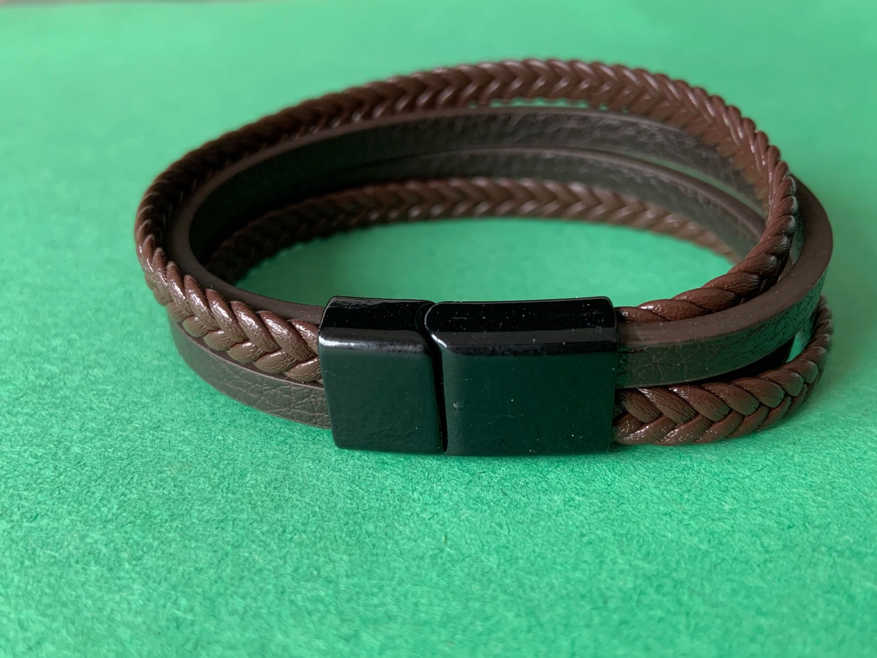 Bracciali & Braccialetti: Armband Lederimitat braun 21cm – Usato da Laufen venduto da Bellebellezza 3