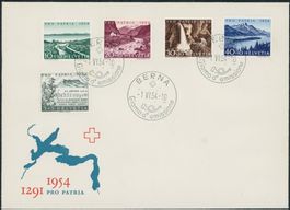 1954 - Pro Patria - FDC ET · it