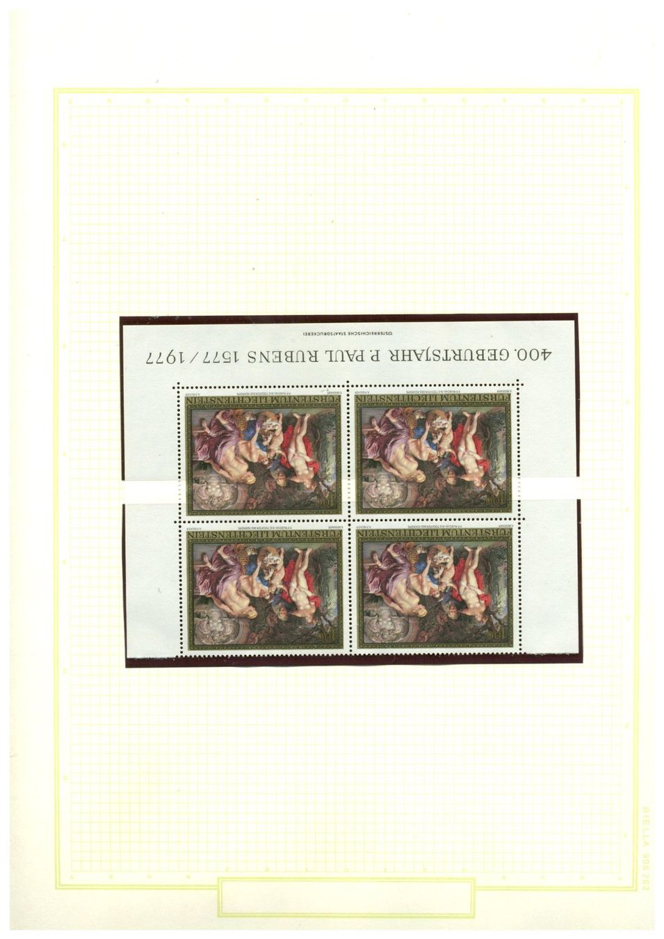 Tutti i francobolli: RUBENS + STERNZEICHEN VIERERBLOCKS ** - LUXUS POSTFRISCH – Nuovo (secondo la descrizione) da Sarmenstorf venduto da Tricardo 1