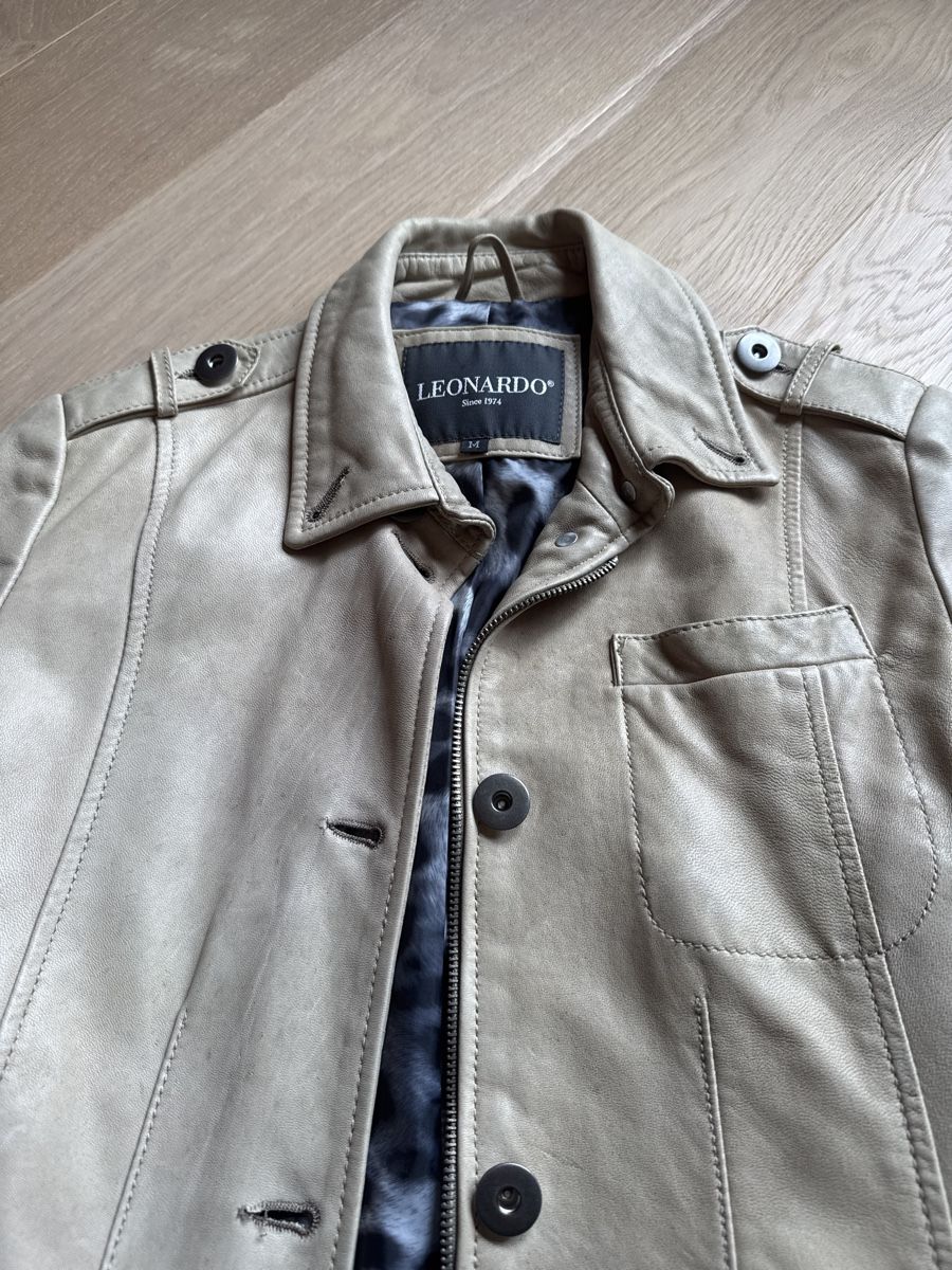 Giacche: Leonardo Lederjacke beige, Grösse M – Usato da Hornussen venduto da Regeboge77 1
